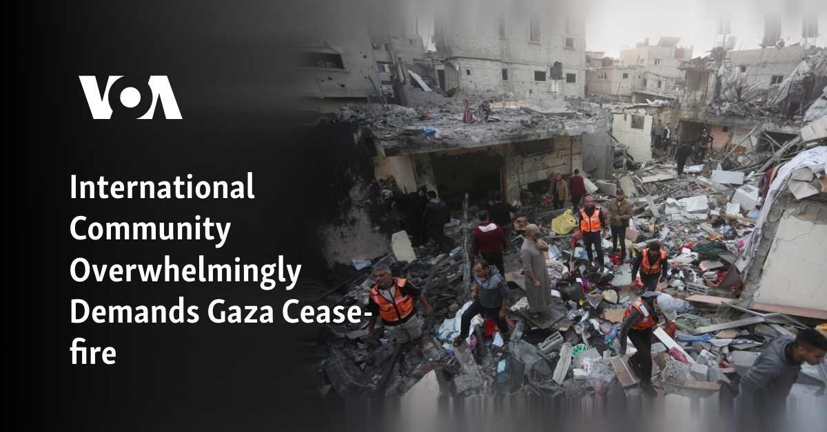 International Community Overwhelmingly Demands Gaza Cease-fire