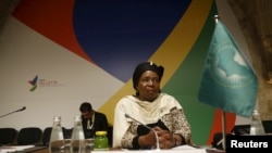 Nkosazana Dlamini-Zuma au Sommet de La Valette sur les migrations, Malte, 12 novembre 2015.