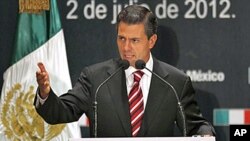 Komisi Pemilu Meksiko resmi menyatakan Enrique Pena Nieto sebagai pemenang pilpres Meksiko yang diadakan 1 Juli lalu (foto: dok). 