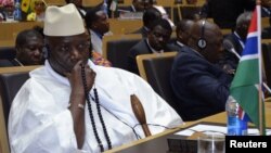 Gambia's President Yahya Jammeh attends the leaders meeting at the African Union in Addis Ababa, Ethiopia, July 15, 2012.