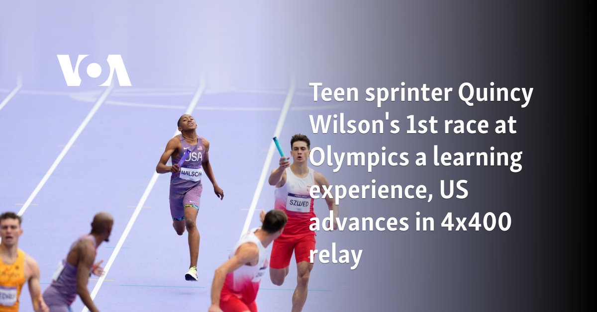 Teen sprinter Quincy Wilson's 1st race at Olympics a learning