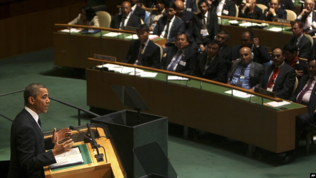 Barak Obama Bosh Assambleyada so'zlamoqda, 25-sentabr, 2012