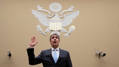 Ông Michael Cohen tại Hạ viện Mỹ hôm 27/2.