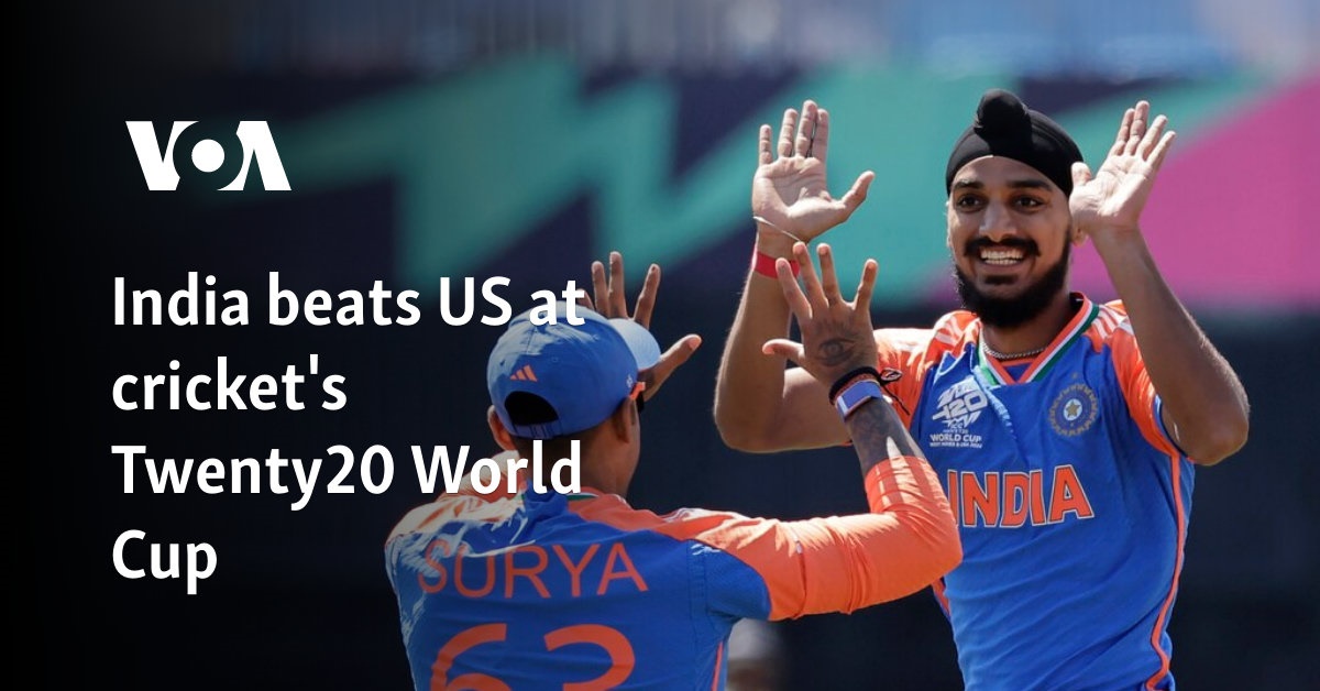 India beats US at cricket's Twenty20 World Cup