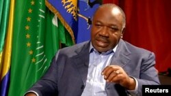 A still image from video shows Gabon President Ali Bongo being interviewed in Libreville, Gabon, September 24, 2016. Officials from a department of Bongo's government seized 20 employees of an opposition newspaper, Nov. 3. 
