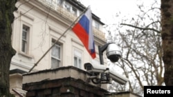 L'ambassade russe à Londres, le 12 mars 2018.