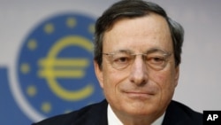  Mario Draghi, the president of the European Central Bank, Frankfurt, Germany, August 2, 2012. 