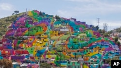 نقاشی دیوارهای شهر پالمیتاس در مکزیک