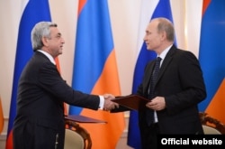 Президент Вірменії Саргсян та Президент Росії Путін