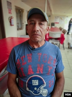 Mario Hernandez, a migrant from Guatemala, says he escaped threats from the Maras gang in Guatemala. But because of uncertainty in the U.S. asylum process and anti-immigration rhetoric, he has opted to seek a humanitarian visa in Mexico instead of continuing north. (R. Taylor/VOA)