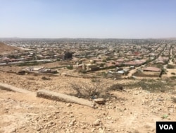 Landscape view of Hargeisa, Somaliland, March 29, 2016. (J. Craig/VOA)
