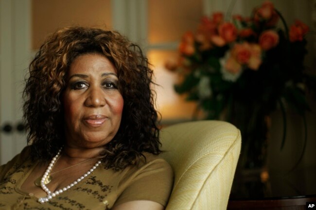 FILE - Performer Aretha Franklin in Philadelphia, Monday, July 26, 2010.