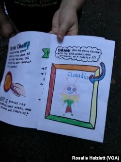 The workbook that Rosalie Haizlett made for the synchronized firefly display in Great Smokey National Park.