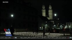 ایده یک حقوقدان در سوئیس برای روشن کردن صدها شمع به یاد قربانیان کرونا 