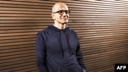 A handout image provided by Microsoft on Feb. 4, 2014 shows the new CEO Satya Nadella. 