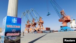 FILE - A general view of the port before the inauguration of the China Pakistan Economic Corridor port in Gwadar, Pakistan Nov. 13, 2016.
