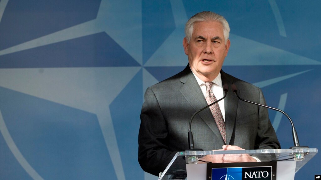 Bộ trưởng Ngoại giao Hoa Kỳ Rex Tillerson.