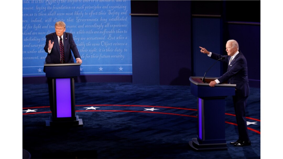 Debat pertama Presiden AS Donald Trump dan penantangnya, Joe Biden di Cleveland, Ohio (29/9).
