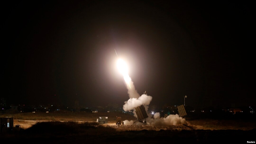 FILE - An interceptor rocket is launched from an "Iron Dome" defense system in the southern Israeli city of Ashdod, July 11, 2014. The MOU signed in Washington Wednesday locks in an additional $500 million annually for Israeli missile defense.