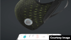 At the CES 2021 virtual show, German'y AirPop introduced a "smart mask" designed to measure breathing and test air quality. (AirPop)