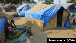 Cabo Delgado, centro de acolhimento de deslocados Escola Primária do Bairro 3 de Fevereiro, Metuge