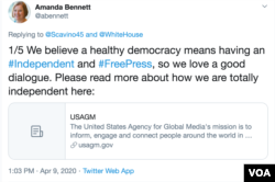 A response from VOA Director Amanda Bennett