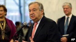 Sekjen PBB Antonio Guterres mengatakan akan mengambil pendekatan positif menghadapi pemerintahan baru AS (foto: dok).