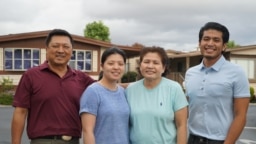 ๋Jiryuth Latthivongskorn, a DACA recipient from Thailand, poses with his family in Hayward, Calif.