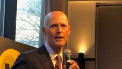 联邦参议员斯科特（Sen. Rick Scott, R-FL）2020年3月9日对香港民主委员会成员发表讲话。