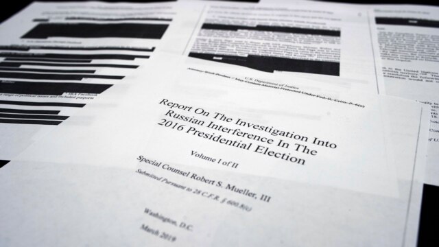 Redacted Mueller Report Released - April 19, 2019