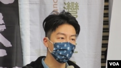 台灣青年政治工作者吳崢(美國之音張永泰拍攝)