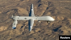 Máy bay không người lái Predator MQ-1 của Không quân Hoa Kỳ.