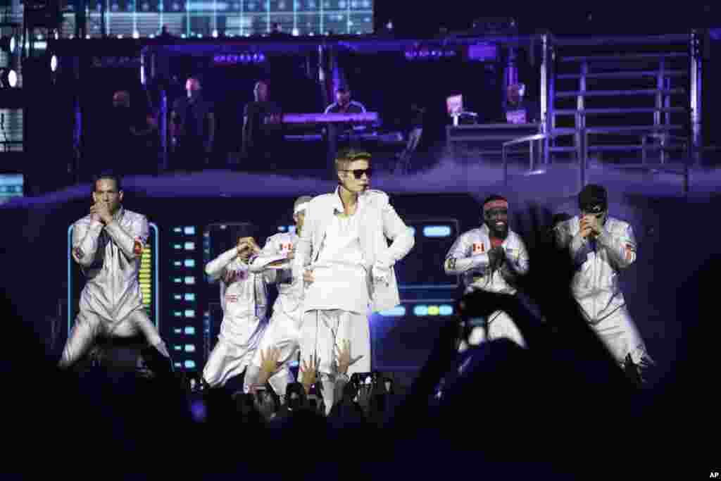 Explosivo concierto de Justin Bieber en Washington. 