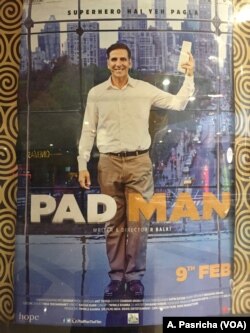 The Bollywood movie "Padman," dubbed the first film on menstruation, stars Akshay Kumar and tries to break the silence around the subject.