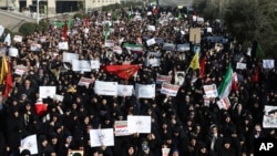 30 декабря 2017 г. Проправительственная демонстрация в Тегеране