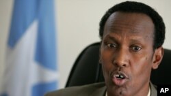 FILE - Former Somali Prime Minister Mohamed Gedi. 
