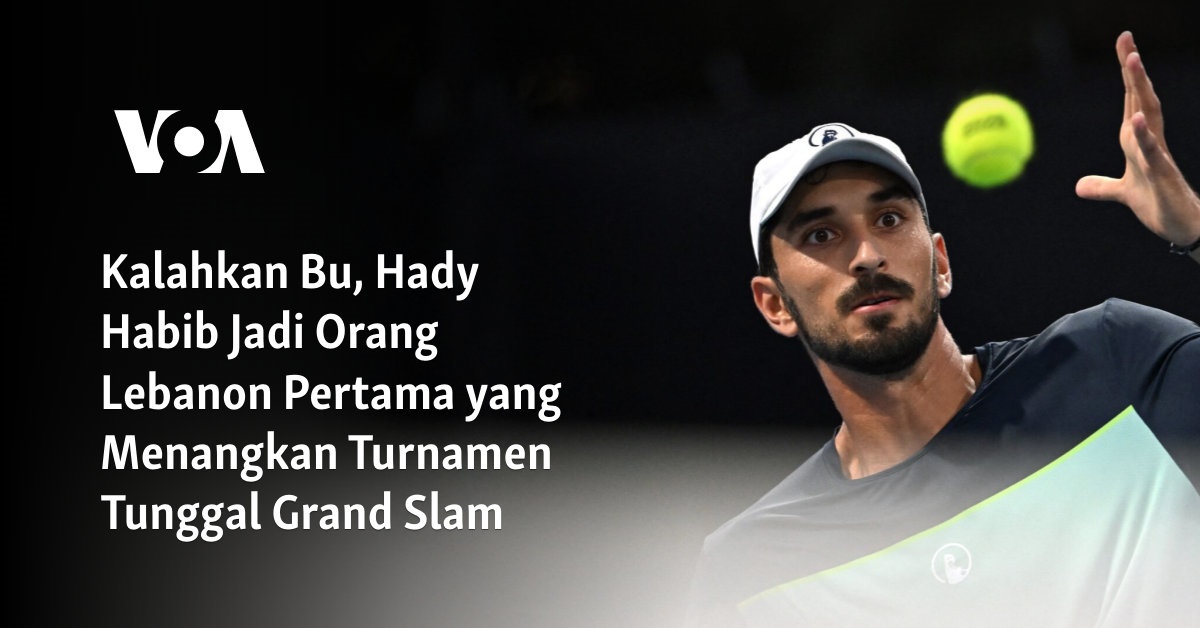 Kalahkan Bu, Hady Habib Jadi Orang Lebanon Pertama yang Menangkan Turnamen Tunggal Grand Slam