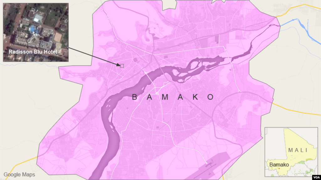 Plan de Bamako au Mali