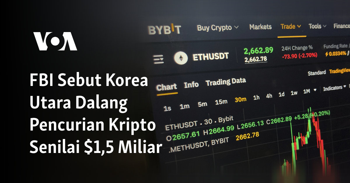 FBI Sebut Korea Utara Dalang Pencurian Kripto Senilai ,5 Miliar