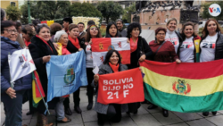 Bolivianos conmemoran el triunfo del ‘no’ en el referendo realizado en febrero de 2016. Foto: Yuvinka Gozálvez Avilés.