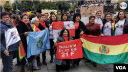 Bolivianos conmemoran el triunfo del ‘no’ en el referendo realizado en febrero de 2016. Foto: Yuvinka Gozálvez Avilés.