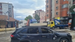 Spaljeni automobil u severnoj Mitrovici
