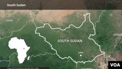 South Sudan map