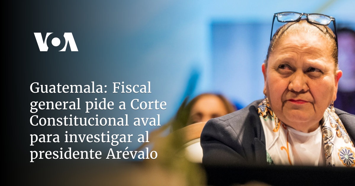 Conflictos entre la fiscal general y el presidente de Guatemala