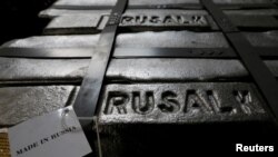 L'usine d'aluminium Rusal Krasnoyarsk à Krasnoïarsk, en Sibérie, le 27 juillet 2016