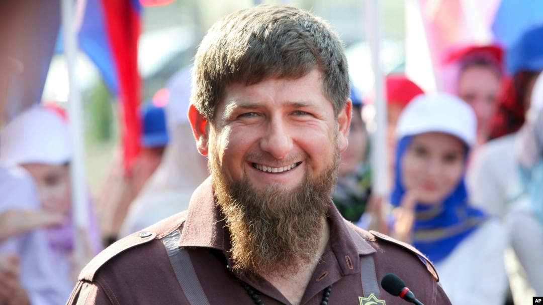Chechnya's regional leader Ramzan Kadyrov smiles while visiting the Chechen State University in Chechnya's provincial capital Grozny, Russia, Aug. 11, 2016.