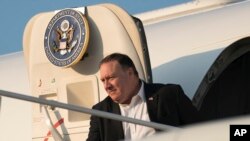 အမေရိကန်နိုင်ငံခြားရေးဝန်ကြီး Mike Pompeo ။