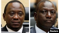 Presiden Kenya, Uhuru Kenyatta dan Wapres William Ruto dijadwalkan akan diadili ICC atas tuduhan melakukan kejahatan terhadap kemanusiaan (foto: dok). 