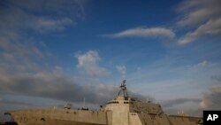 미 해군 7함대 연안전투함 '개브리엘 기퍼즈함'. (자료사진)