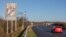 FILE - Signage welcoming motorists from the Irish Republic into Northern Ireland is pictured on the main Dublin/Belfast motorway near Newry, Jan. 1, 2021, at the beginning of Britain's life outside the European Union.